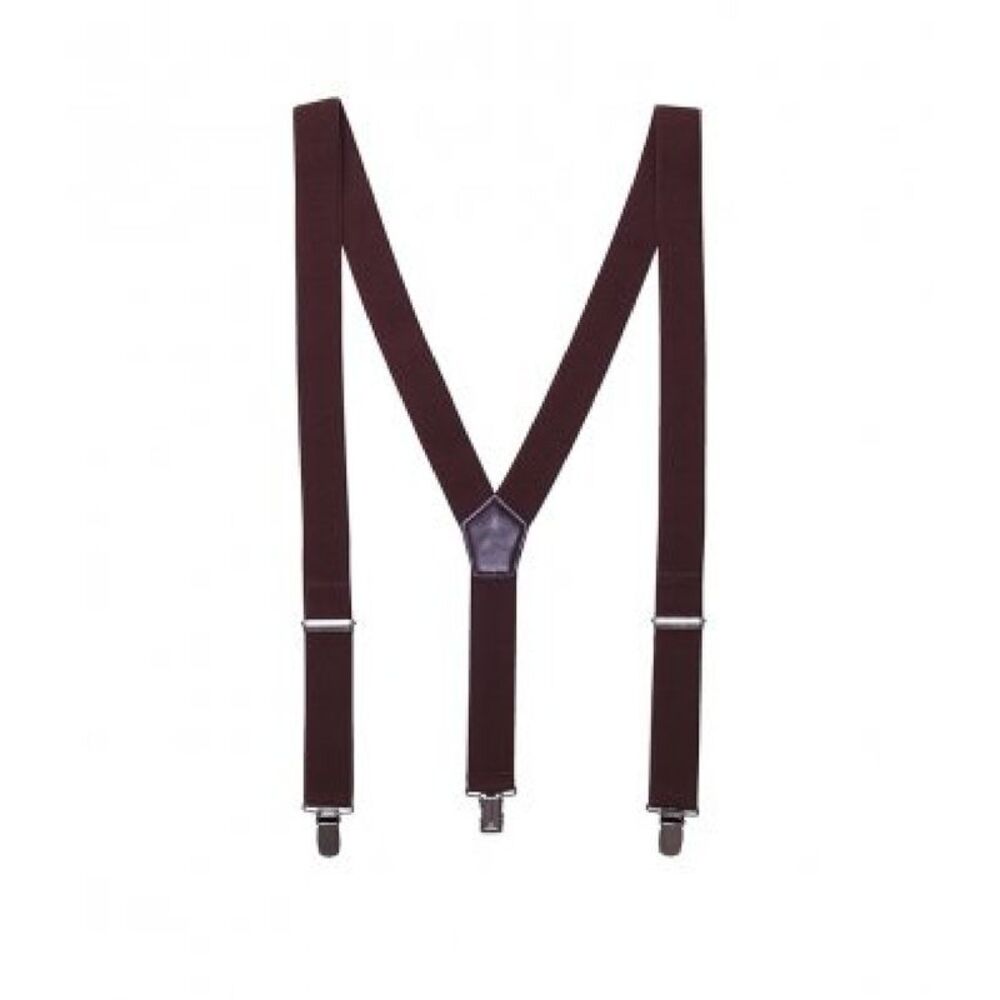 Premier Mens Clip On Braces / Brown